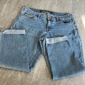 Jordache Skinny Cropped Faded Denim Jeans Size 10